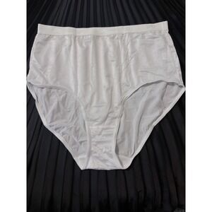 Breezies Panty Set 3Pc White Briefs Lace Underwear UltimAir Size 10